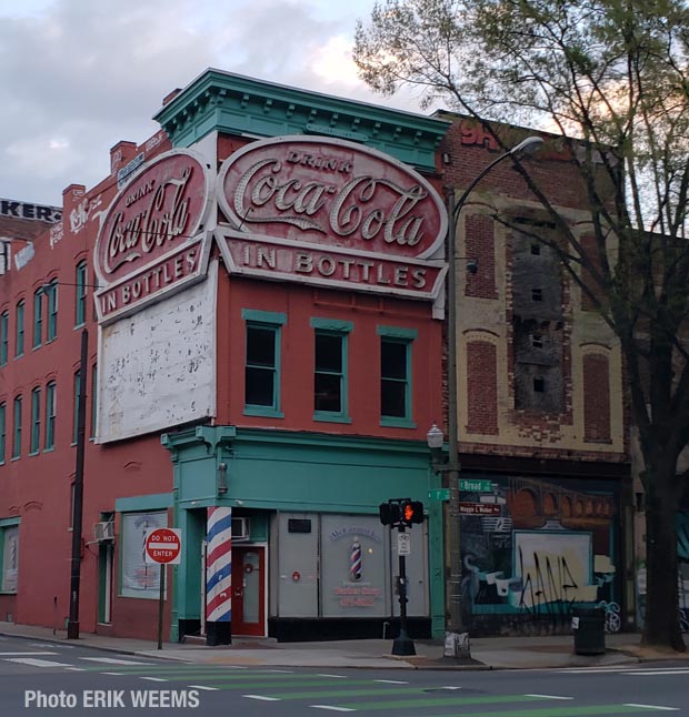Coca Cola on Broad Street at old Clay Market Coca Cola on Broad Street at old Clay Market
